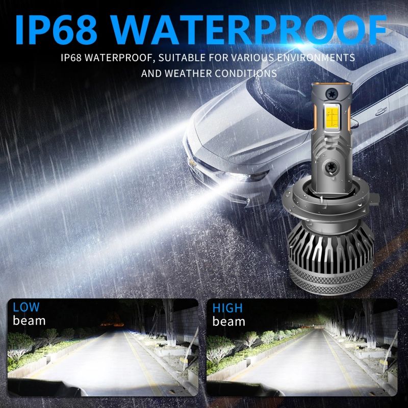 (2 PCS)  Super Bright New Item 130W Car LED Headlight Bulb