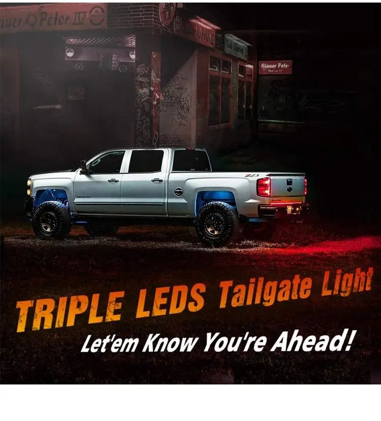 60-inch Three-Color Taillights, Three-Row Turn Signals And Running Lights